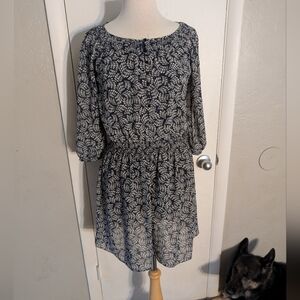 Womens Sheer Mini Dress With Slip GAP size S